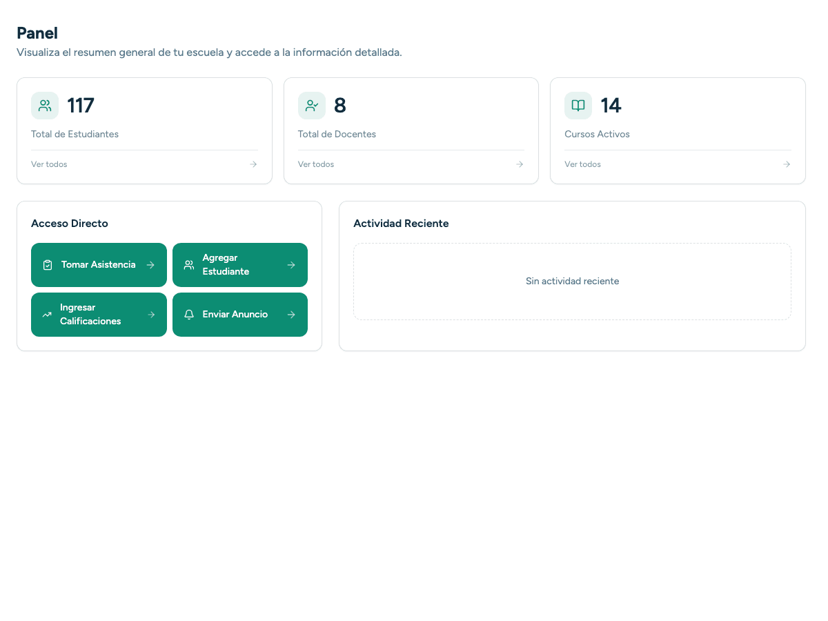 Panel de control
